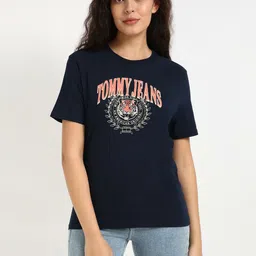 Tommy Hilfiger Women Typography Applique T-shirt-picture-46