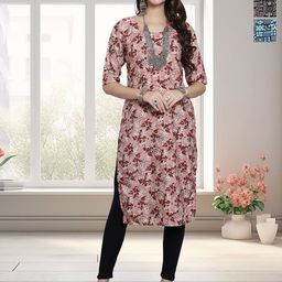 HERE&NOW Women Pack Of 3 Ethnic Motifs Printed Kurta-image-39