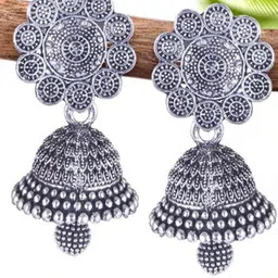 DIVASTRI Peacock Shaped Jhumkas Earrings-image-87