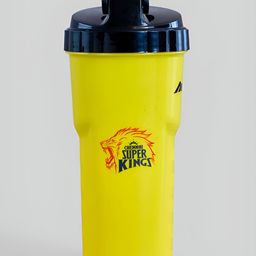 BOLDFIT Yellow & Black Single Plastic Printed Water Bottle-30