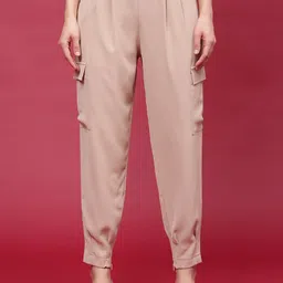 Fashion Gaiia Women Pleated Cargos Trousers-image-76