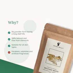 Herbal Mitra Set Of 2 100% Natural & Pure Kasturi Haldi & Multani Mitti Powder - 100g Each image 5