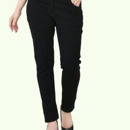 Linaria Women Classic Slim Fit Mid Rise Clean Look Jeans-picture-11