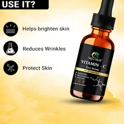 NITRO SKILL Vitamin C Face Serum For Dark Sports - 15 ml image 3