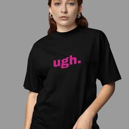 SNUG24 Typography Printed Round Neck Short Sleeves Cotton T-shirt-image-33