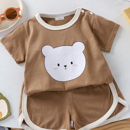 FOREVER FRIDAY Girls Printed Round Neck T-Shirt With Shorts-picture-41