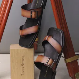 LOUIS STITCH Men Leather Comfort Sandals-picture-55