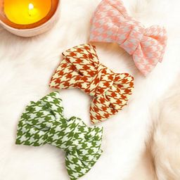 FEMMIBELLA Girls Set of 3 Embellished Alligator Hair Clip-16