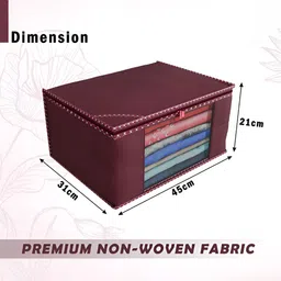 Aura Maroon Set of 6 Regular Multi-Utility Organisers image 3