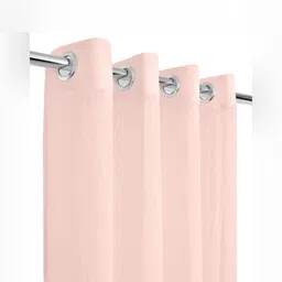 Aura 2 Pieces Pink Light Blocking Linen Window Curtain-image-80