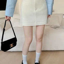 StyleCast x Revolte Pencil Above Knee-Length Straight Skirt-54