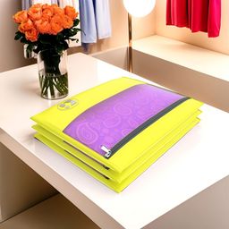 Aura Yellow Set of 3 Regular Multi-Utility Organisers-47