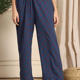 TAG 7 Printed Cotton Mid-Rise Lounge Pant-image-66