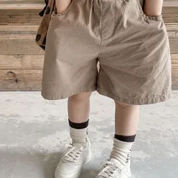 LULU & SKY Girls Loose Fit High-Rise Chino Shorts-picture-42