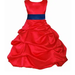 Shahina Fashion Girls Satin A-Line Party Dress-image-10