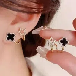 ONUYX Contemporary Ear Cuff Earrings-15
