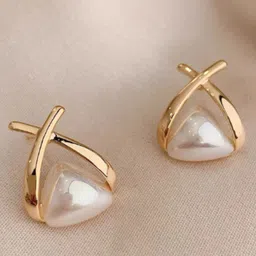 SUBHAGALANKAR Triangular Studs Earrings-12