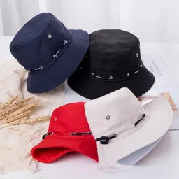 Infispace Men Brown Solid Bucket Hat-51
