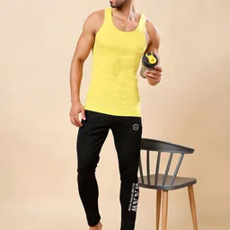 Friskers Round Neck Cotton Gym Vests-picture-6