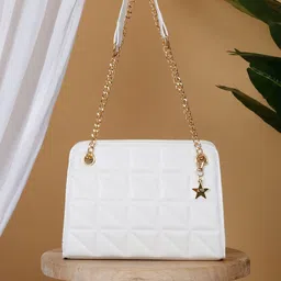 Apsis Textured PU Structured Handheld Bag with Quilted-3