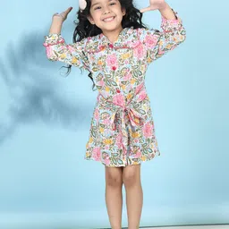 Cutiekins Floral Print Fit & Flare Midi Dress-19