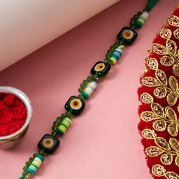 PANASH Artificial Beaded Thread Rakhi With Roli Chawal-image-69