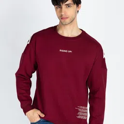 Status Quo Men Typography Printed Pullover Cotton Sweatshirt-image-65