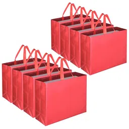 Kuber Industries 8Pc Metallic Laminated Non Woven Return Gift Bags-image-14