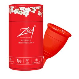 ZOY 100% Medical Grade Silicone Menstrual Cup- M-image-0