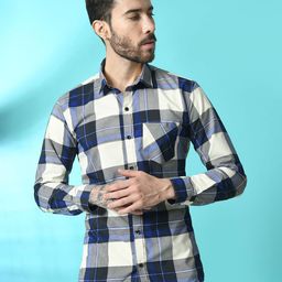 THE BEETEL HOUSE Men Comfort Sheer Checked Casual Shirt-image-21