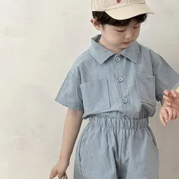 LULU & SKY Unisex Kids Shirt with Shorts-image-97