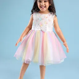 Mark and Mia Girls Round Neck Sleeveless Fit and Flare Dress-image-67