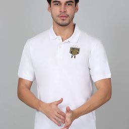 Cantabil Men Typography Printed Polo Collar Cotton T-shirt-picture-11