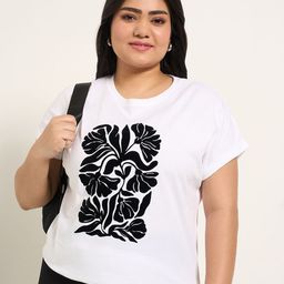 Honey Curvytude by Pantaloons Print Cotton Top-picture-31