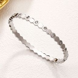 Designs & You Women American Diamond Silver-Plated Bangle-Style Bracelet-image-54