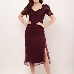putsum Women Animal Print Fit & Flare Dress-image-18