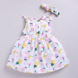 SNUGGLY MONKEY Tropical Printed Fit & Flare Dress-image-49
