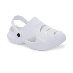 SZN Men White Rubber Slip-On Casual Clogs-image-99