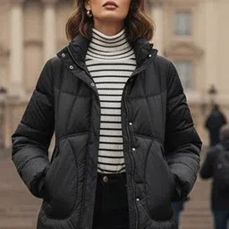 Mast & Harbour Stand Collar Bomber Jacket-picture-9