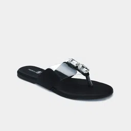 PreciousME Women Embellished T-Strap Flats-image-60