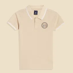Allen Solly Junior Boys Printed Polo Collar Applique T-shirt-image-59