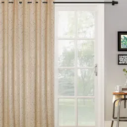 SOKNACK Beige Geometric Door Curtain-image-75