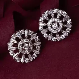 SHI JEWELLERY Silver-Plated Brass Earrings-picture-49
