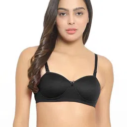 Women Cotton Black Padded Non-Wired Lingerie Bra Sport wear Gym Crop Tank Top-picture-34