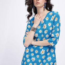 Anouk Rustic Floral Print Short Kurti-picture-11