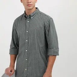 Tommy Hilfiger Men Opaque Checked Casual Shirt-image-93