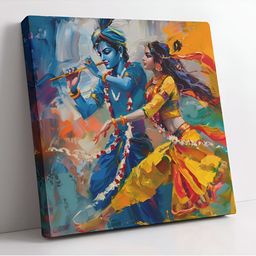 Aura Blue & Yellow 1 Piece Wood Religious Wall Paintings-image-59