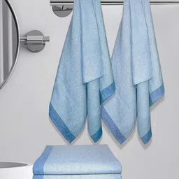 Athom Living Astar Blue 6 Pieces 210 GSM Cotton Bath Towel-image-48