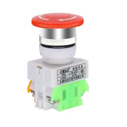 Red Mushroom Cap LAY37-, 11ZS 1NO 1NC DPST, Emergency Stop Push, Button Switch AC 690V 10A, Switch Equipment Lift, Elevator Latching Self Lock-4