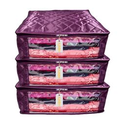 Ajabh Purple Set of 3 Regular Drawer Organiser Organisers-31